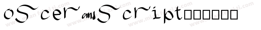 oscer script字体转换